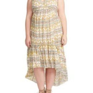🆕️  Jessica Simpson Plus Kisha Midi Dress Tiered
